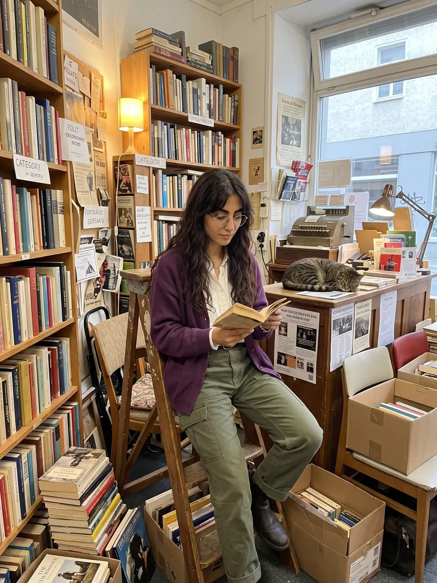 Noor, her bookshop