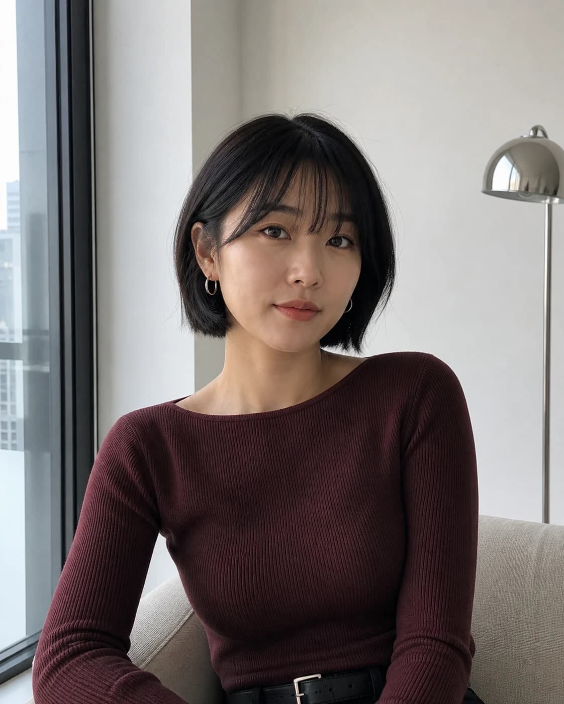 A contemporary portrait of a fictional young woman